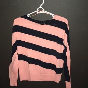 Slanting Stripe Extra Fine Merino Wool Sweater